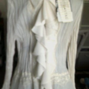 Romantic Ruffled Blouse Off White
